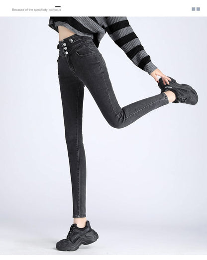 Spring New High-Waisted Skinny Pants Collection