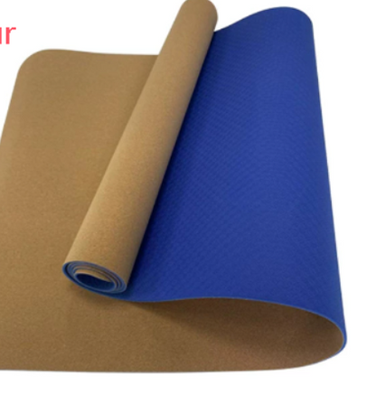 Natural Rubber Yoga Mat for Fitness and Exercise