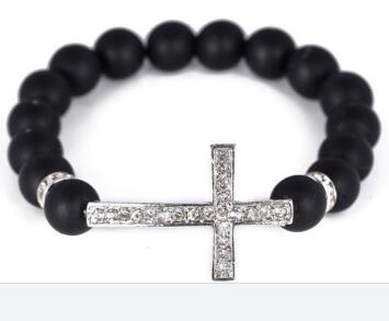 Diamond Cross Bracelet