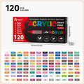 Direct-Ink Acrylic Marker Set, 120 Colors
