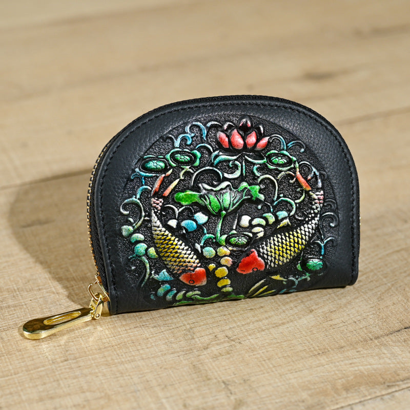 2023 Vintage Leather Clutch Wallet for Women