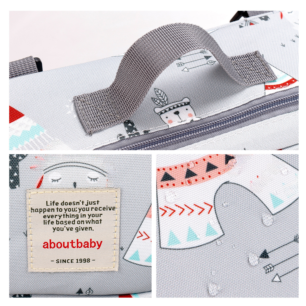 Aboutbaby Diaper Storage Bag for On-the-Go Moms