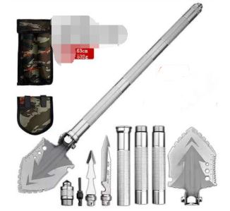 Multifunctional Outdoor Shovel with Fire Starter