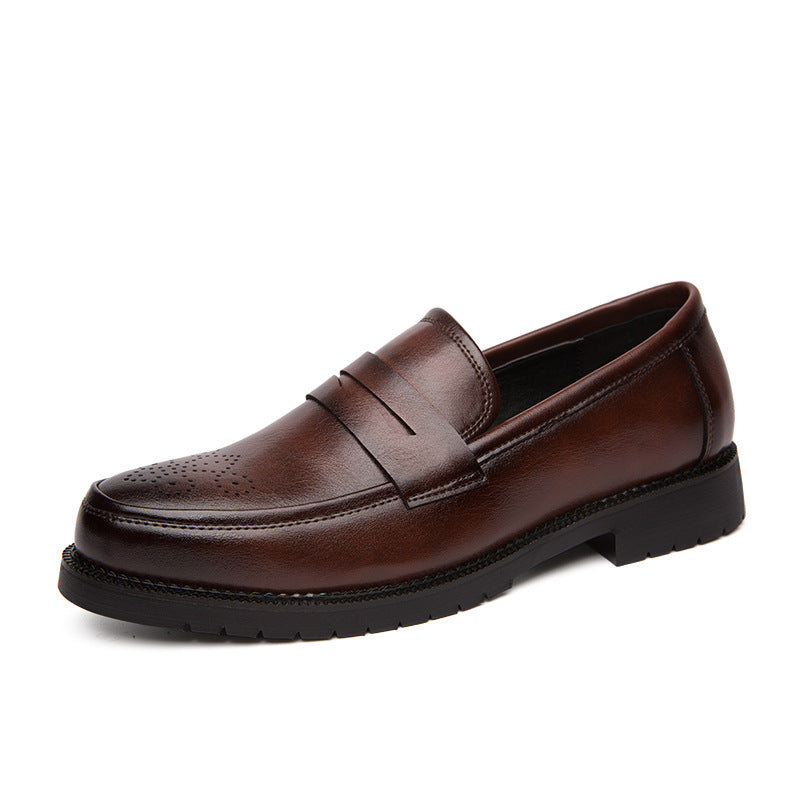 Men's Casual Leather Shoes in Large Sizes