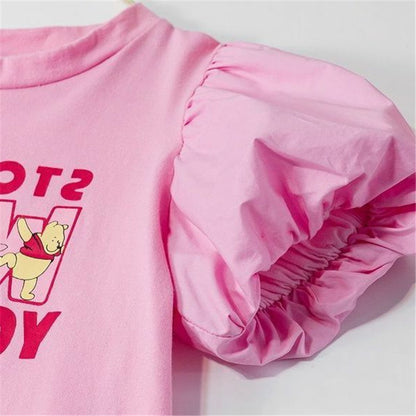 Toddler Pink T-Shirt with Letter Print for Girls