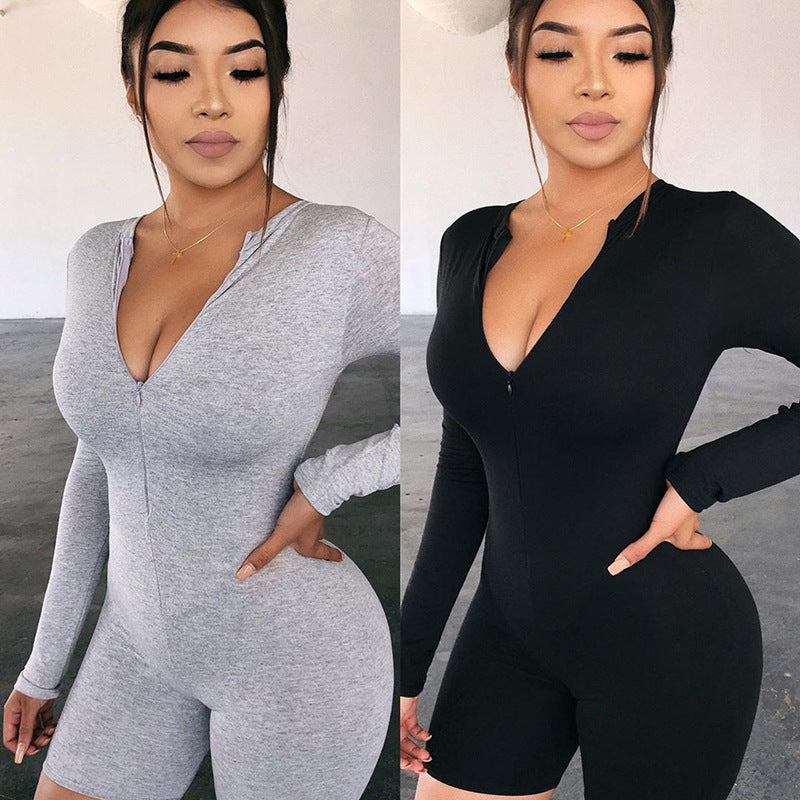Trendy Long Sleeve Sexy Romper for Women