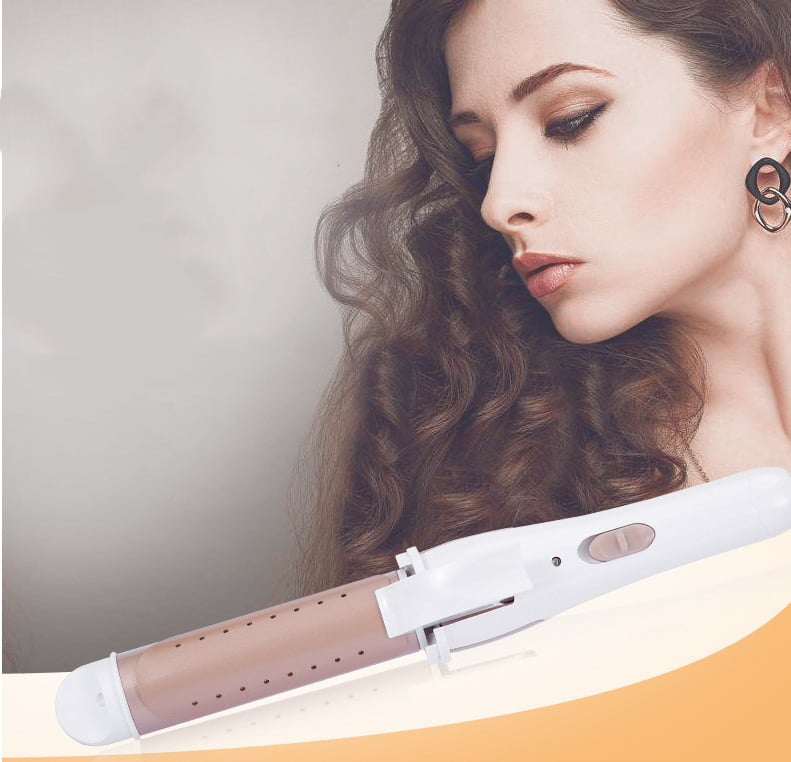 2-in-1 Hair Straightener and Automatic Curler