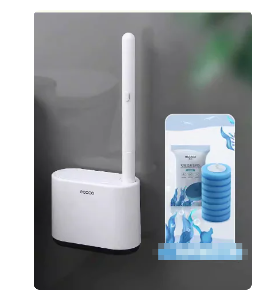 Disposable Toilet Brush with Cleaning Liquid (One Set)