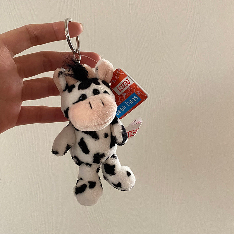 Cute Plush White Sheep Keychain Couple Pendant