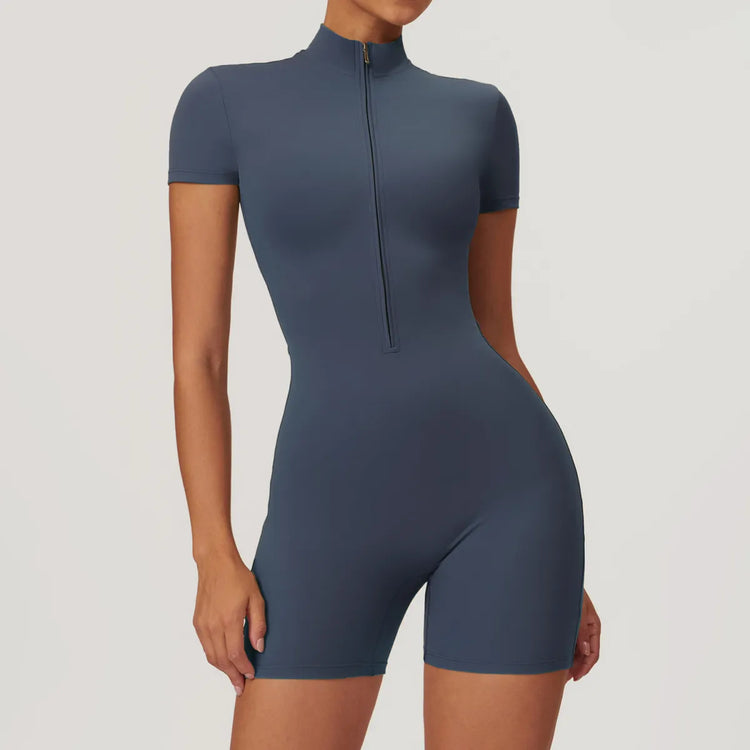 Zipper Yoga Jumpsuit for Women