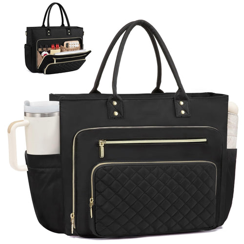 Women's Work and Travel Tote with Large Cup Holder