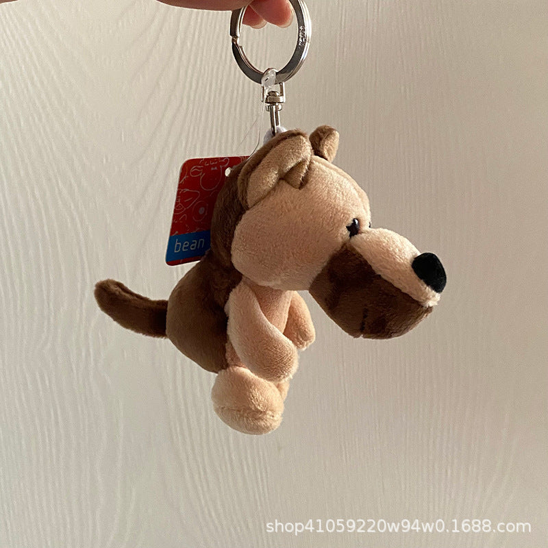 Cute Plush White Sheep Keychain Couple Pendant
