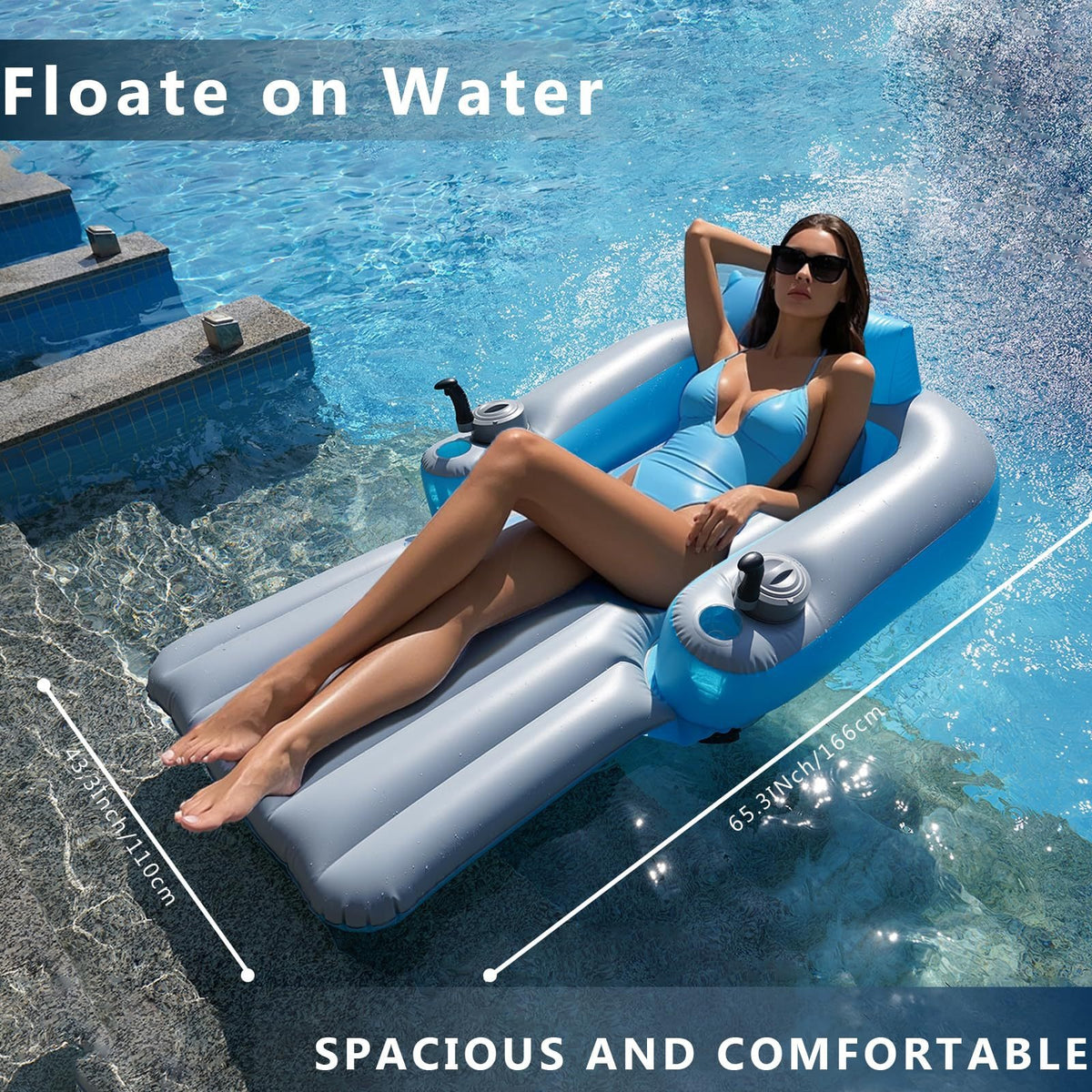 Inflatable Motorboat Watercraft Float Raft