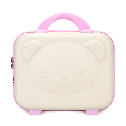 Luxury Cartoon Bear Travel Suitcase for Kids (14-Inch)
