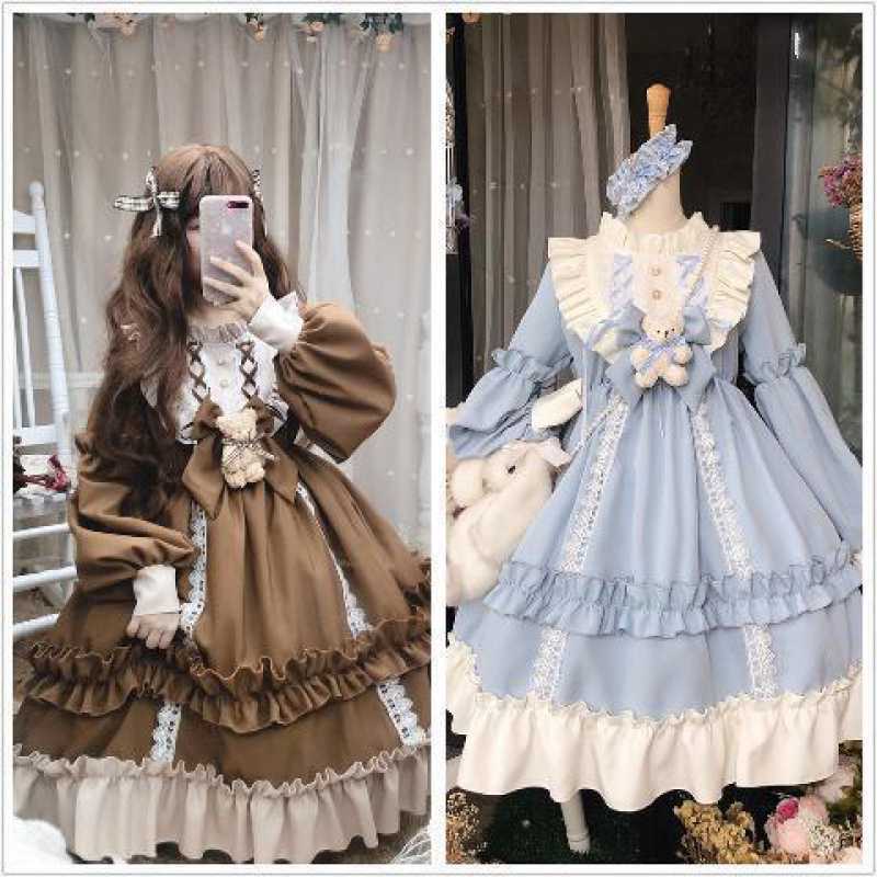 Japanese Cute Loli Student Dress Soft Girl Skirt Set