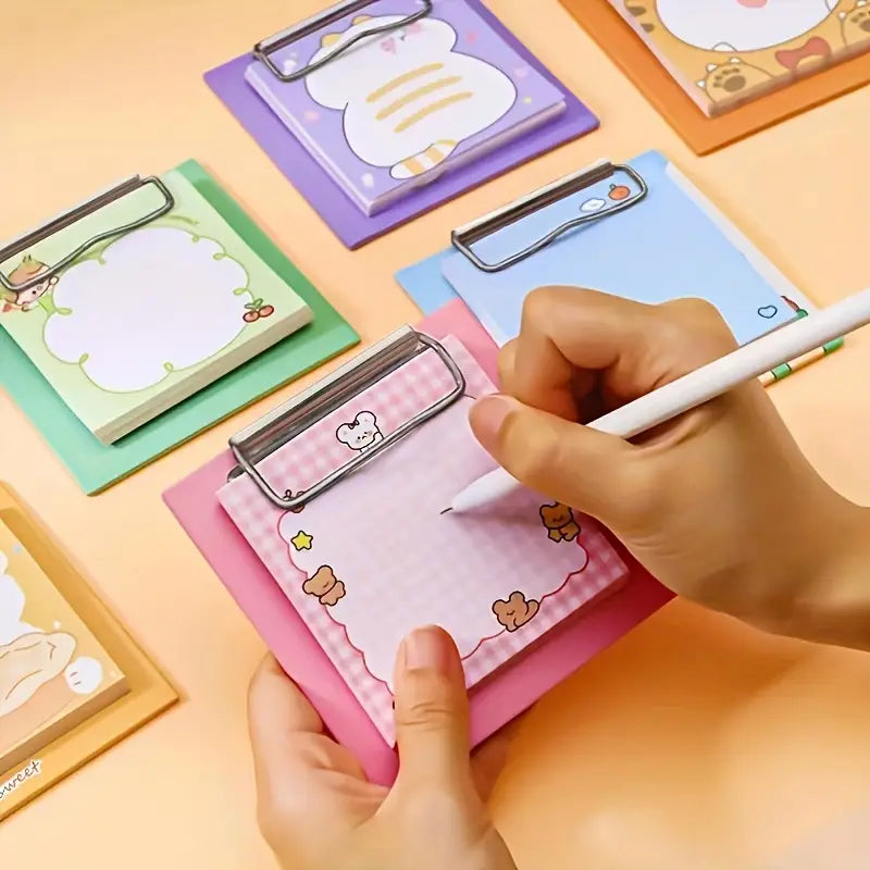 Cartoon Sticky Note Book for Students - 30 Sheets