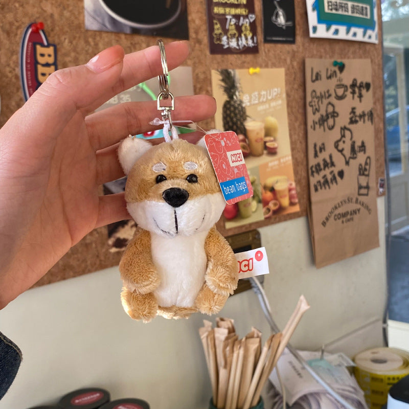 Cute Plush White Sheep Keychain Couple Pendant