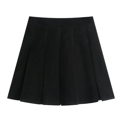 Western Style Shirt and Short Skirt Two-Piece Set