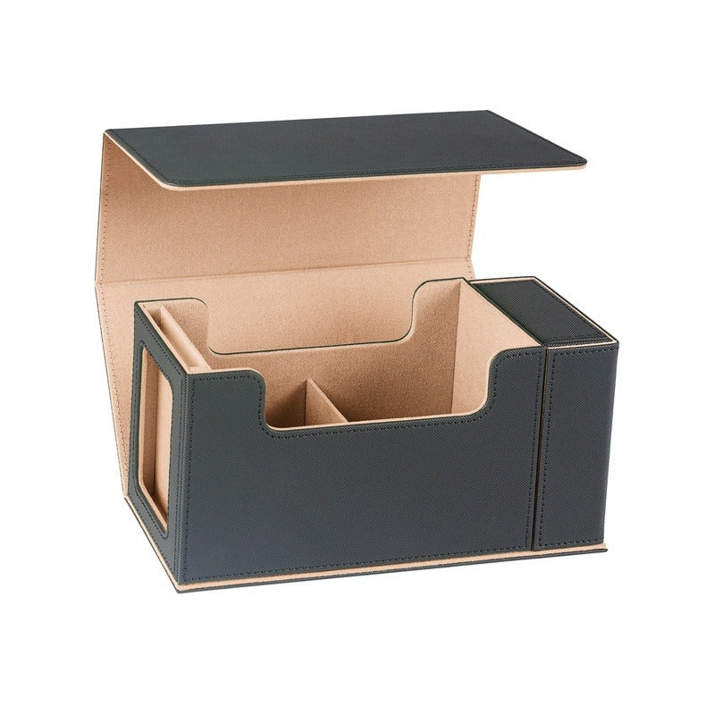 Single-slot Magnetic PU Vertical Dice Box with Window