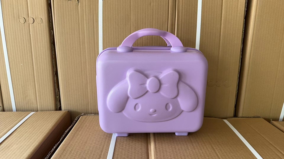 Luxury Cartoon Bear Travel Suitcase for Kids (14-Inch)