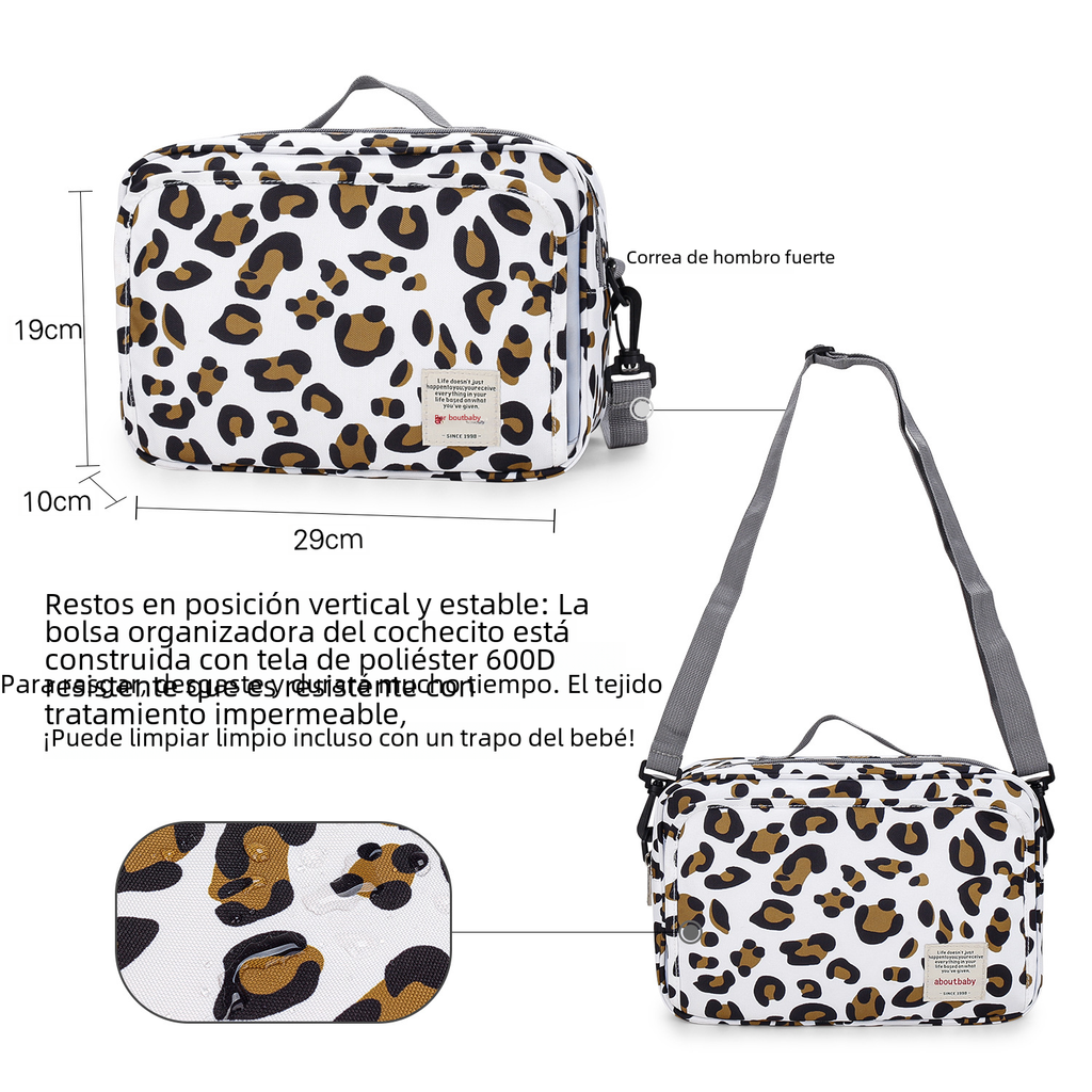 2022 Waterproof Baby Stroller Diaper Bag with Print