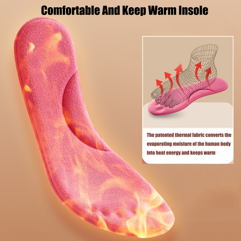 Self-Heating Memory Cotton Insoles for Women