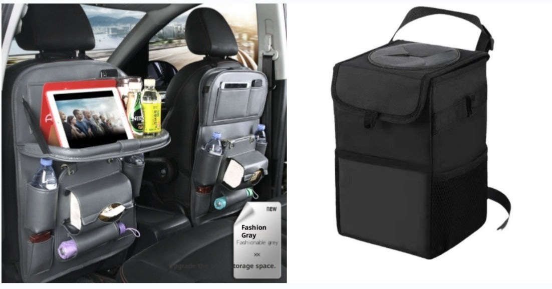 PU Leather Car Seat Back Organizer
