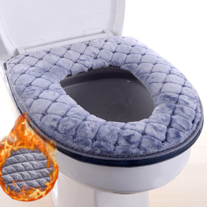 Plush Washable O-Shape Toilet Seat Cover