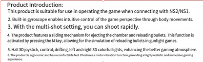 Wireless Bluetooth Game Controller Pistol
