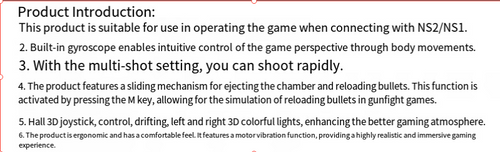 Wireless Bluetooth Game Controller Pistol