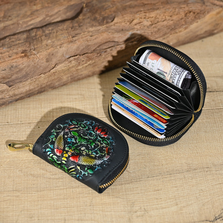 2023 Vintage Leather Clutch Wallet for Women