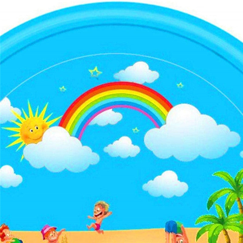 Inflatable Water Splash Mat for Kids' Outdoor Fun