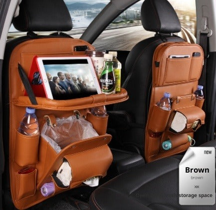 PU Leather Car Seat Back Organizer