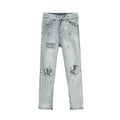 Light Blue Big Ripped Jeans in High Street Style