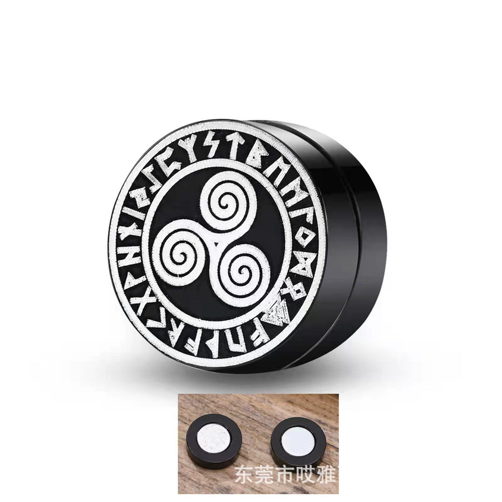 Titanium Steel Magnetic Earrings for Men - Trendy Design