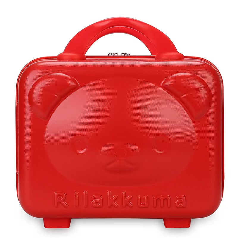 Luxury Cartoon Bear Travel Suitcase for Kids (14-Inch)