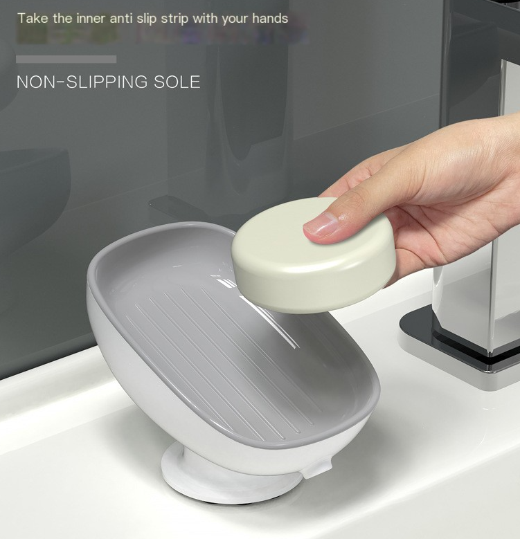 Suction Cup Soap Dish for Bathroom Storage (Octopus Design)