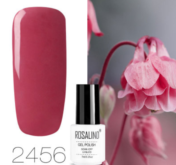 ROSALIND 10ml Pink Eco-Friendly UV Nail Gel (24 Colors)