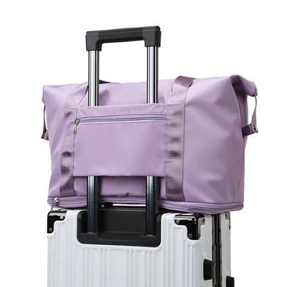 Large-capacity Women's Trolley Bag for Travel and Fitness