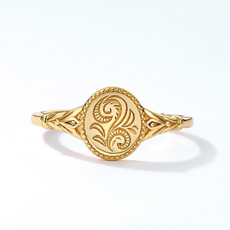 Alloy Geometric Flower Ring for Women Jewelry