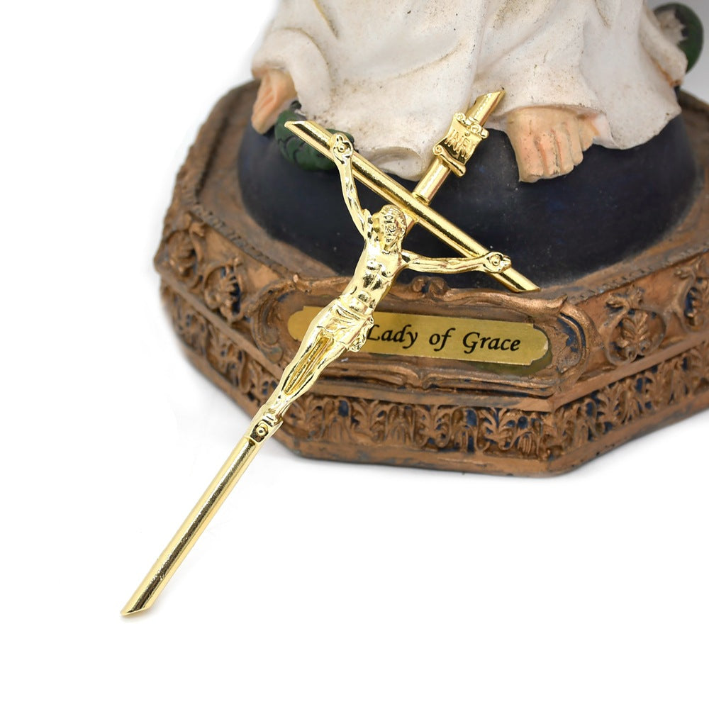 Gold Cross Hanging Decor for Office and Home (5.8*12cm)