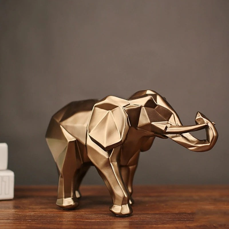 Geometric Faceted Elephant Home Decor Creative Gift