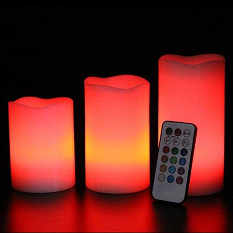 Remote Control Color Changing Plastic Candles