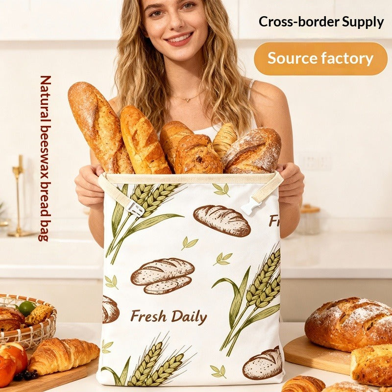 Beeswax Bread Bag Linen Cotton