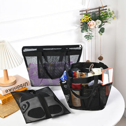 Portable Mesh Beach Tote Bag