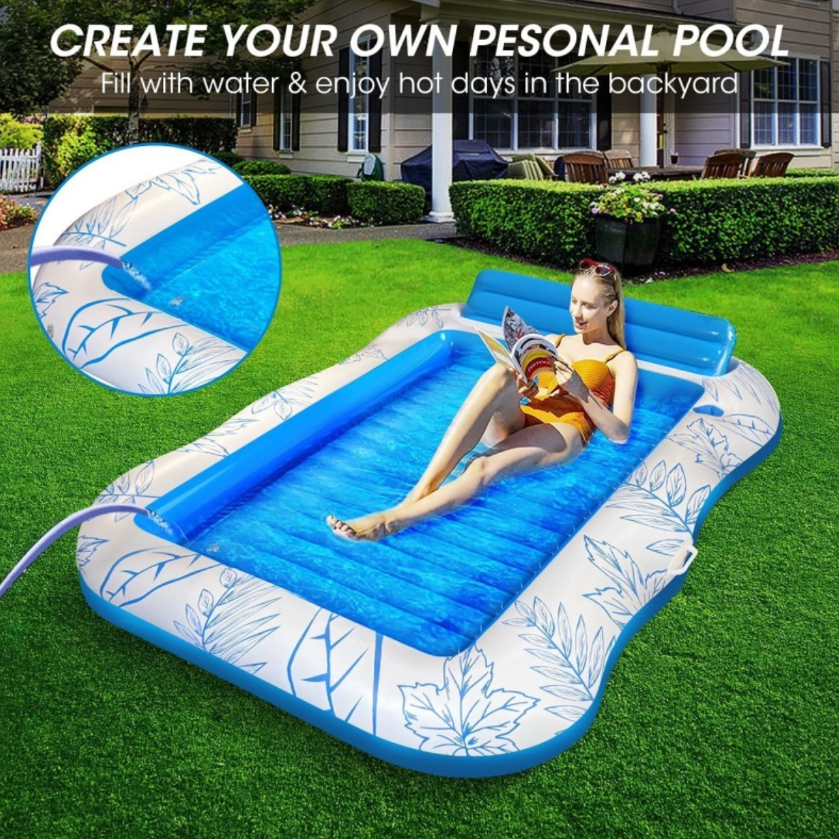 Inflatable Pool Recliner Float