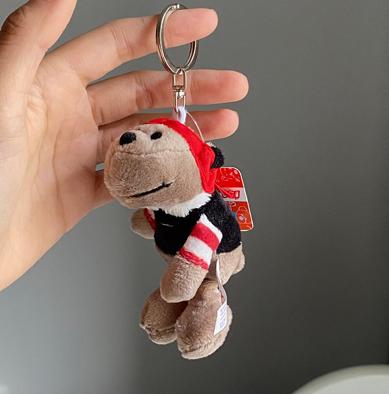 Cute Plush White Sheep Keychain Couple Pendant