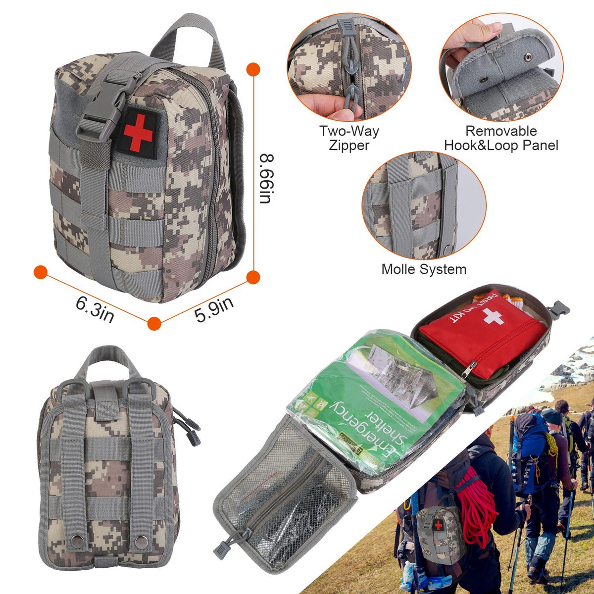 125-in-1 Emergency Survival and First Aid Kit