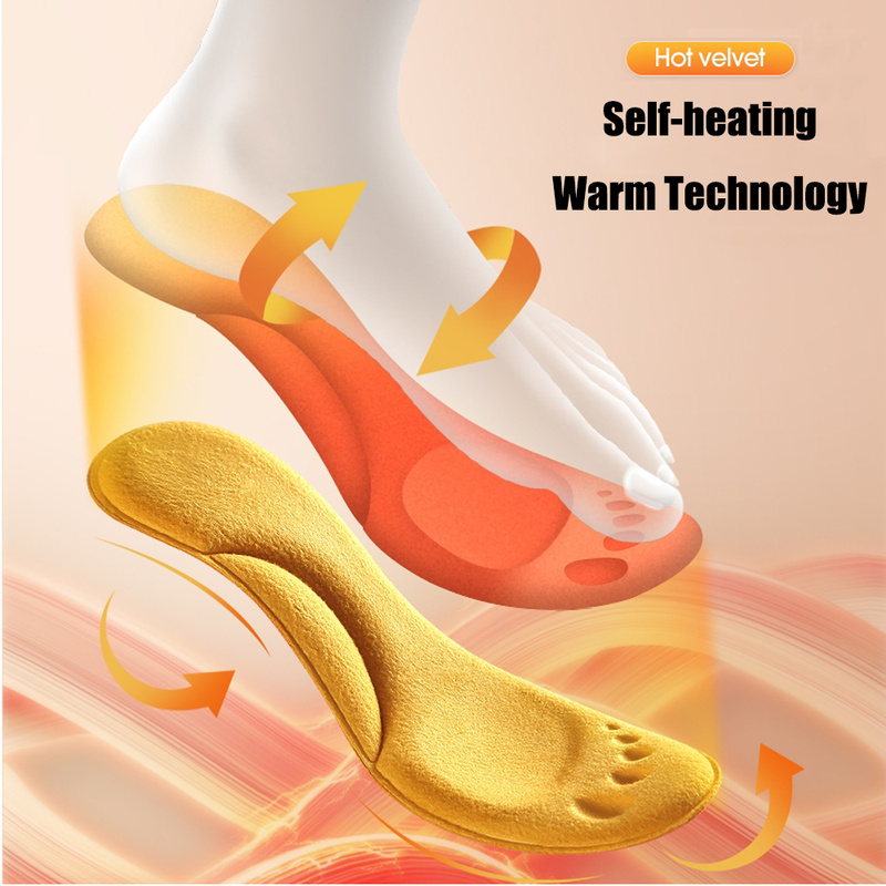 Self-Heating Memory Cotton Insoles for Women