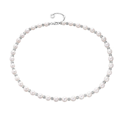 S925 Sterling Silver Baroque Pearl Necklace for Women